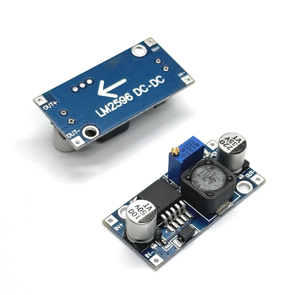 

LM2596S DC-DC Buck Converter Vehicle Stabilizers Step-Down Power Supply Module LM2596 Adjustable DC 3.2V-46V Voltage Regulators