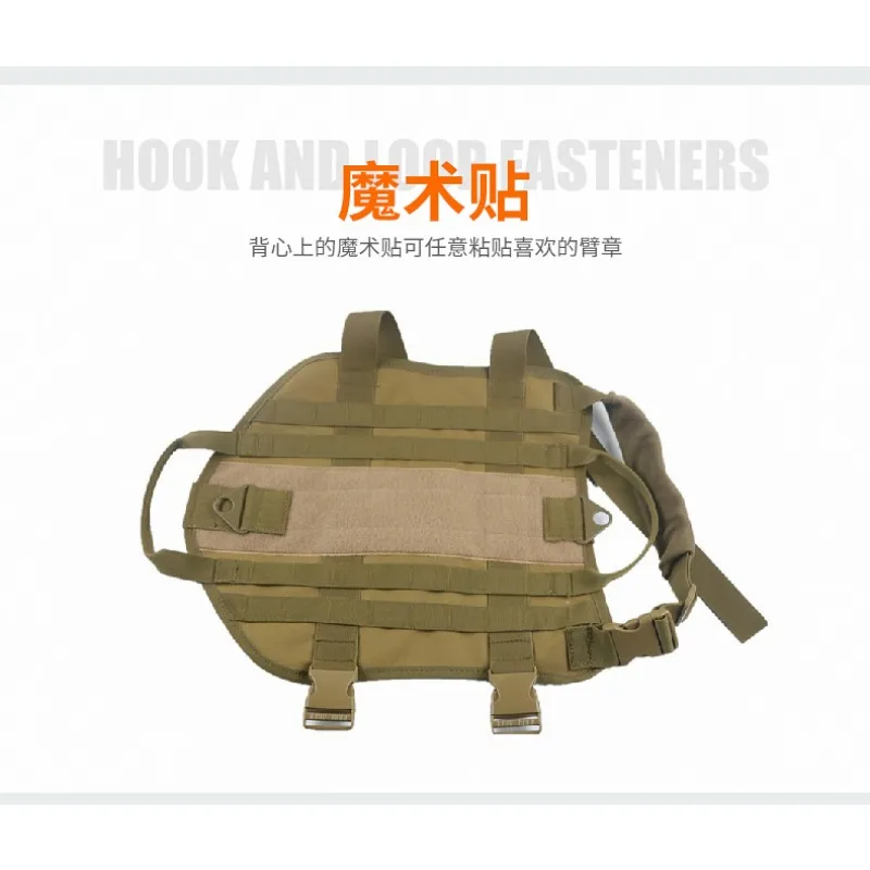 Large Dog Harness for Husky Golden Retriever Doberman Pinscher Tactical Belt Dog Training Equipment Police Dog Battle Vest