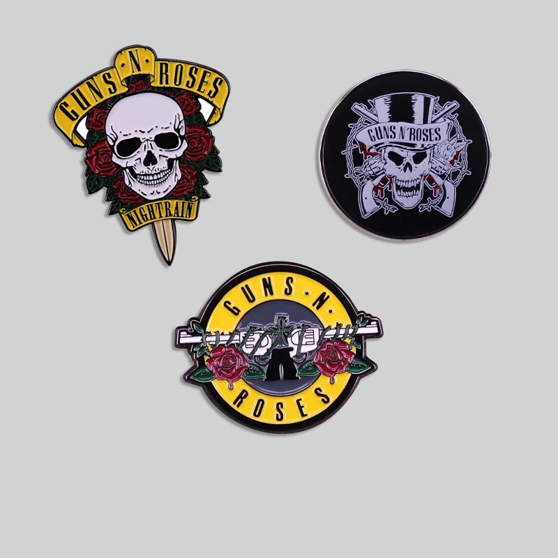 Guns N Roses Accessories | Enamel Clothing Bag Pin | Enamel Pin Guns ...