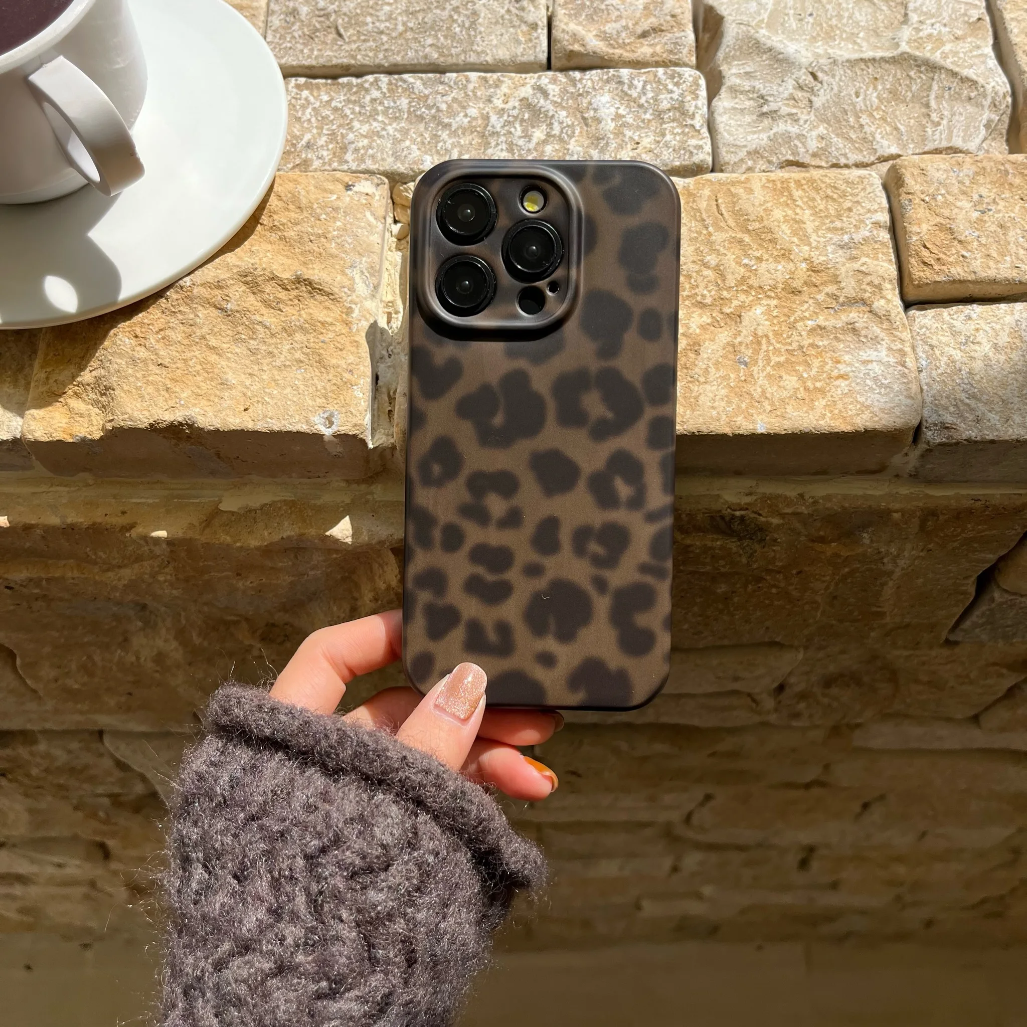 Leopard Print Matte Soft Cover - Fashion Retro Art Protective Phone Case