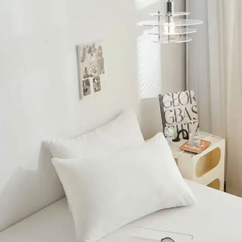 Brushed Pillowcase Soft Breathable For Bedroom Sofa 2pcs satin pillowcase