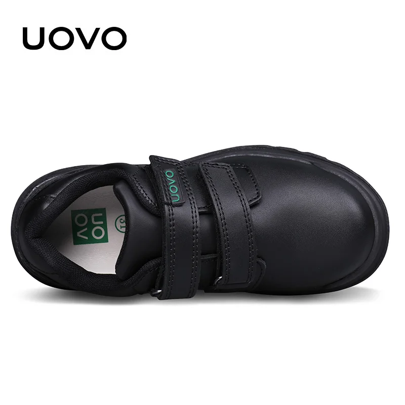 UOVO Kids  Leather Shoes For Boys School Show Dress Shoes Classic British Oxford Shoes Children Wedding Loafer Moccasins