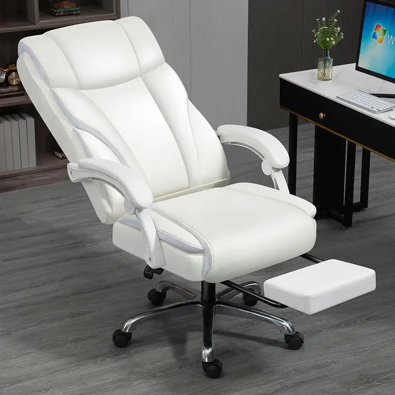 Luxury Office Chair Gaming Headrest Upholstery Wheels Home Floor Fashion Raise Chairs Computer Sillas Comfortable Furniture