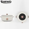 DMWD 3L Multifunction Electric Cooker Mini Skillet Non-stick Food Steamer Frying Boiling Stewing Pot Hot Pot Noodles 220V 4