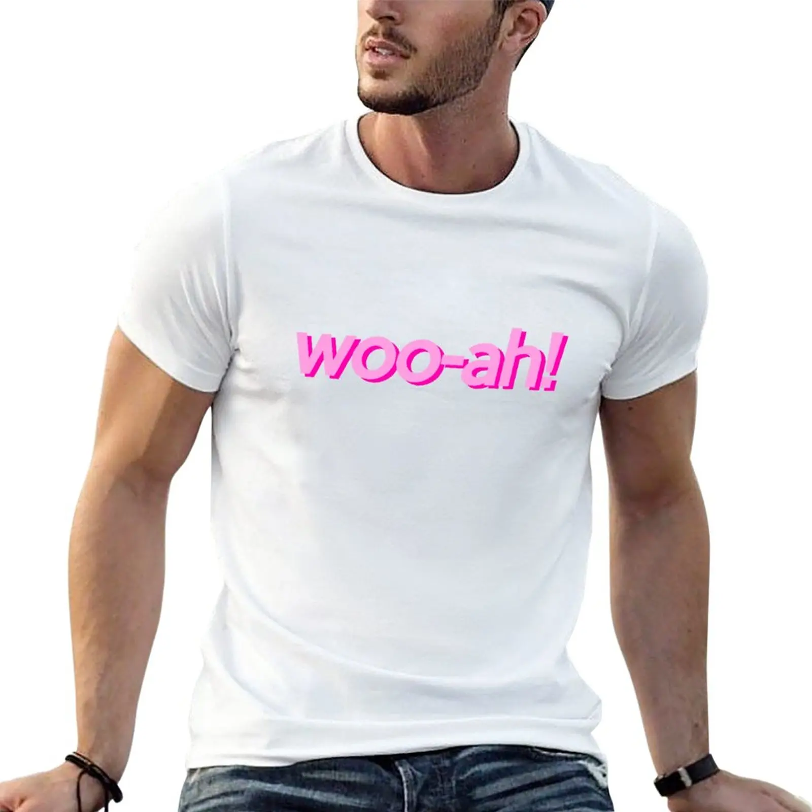 

New Woo-ah! T-Shirt plus size tops hippie clothes custom t shirt Short sleeve mens vintage t shirts