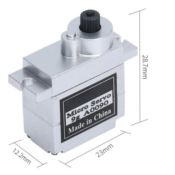Micro Servo Metal Geared Motor Kit para rc Robot Braço Controle de Mão com Cabo Mini Servos 9g