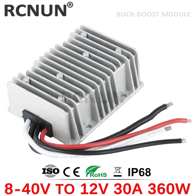 Rcinun 8-40V 14.6V 13.8V a 12 V 25A 30A convertitore automatico Boost-Buck  DC DC 12 Volt stabilizzatore di tensione di alimentazione per auto CE RoHS  - AliExpress