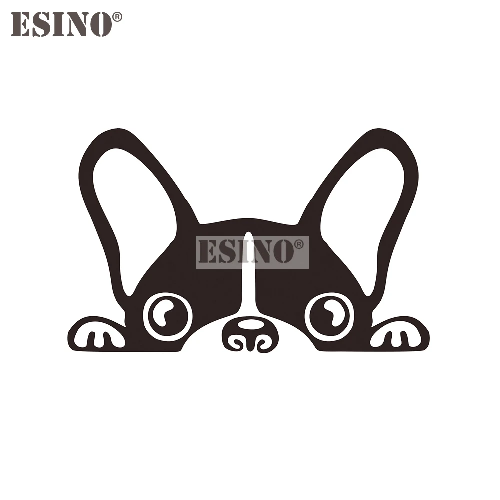 

Автомобильный Стайлинг, милая собака, креативная Автомобильная наклейка, мультяшная фотография, 3D резьба, бампер, тело, наклейка, узор, винил