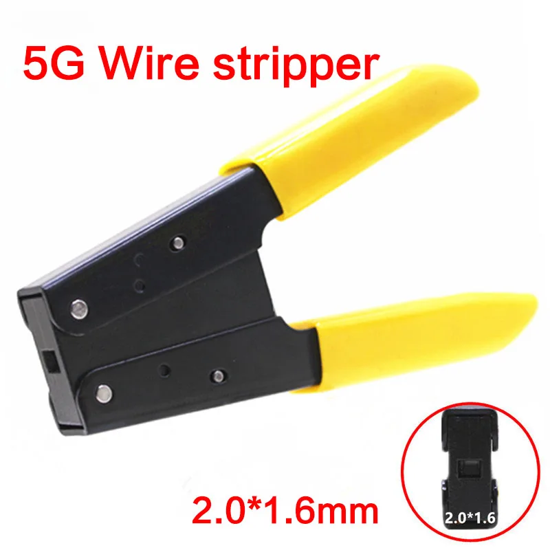 FTTH Optical Fiber Stripping Tool 5G Leather Cable Stripper Pliers 2.1*1.6mm Photoelectric Composite Cable Wire Stripper optical fiber sensor fu 57tz thin plate bracket optical fiber probe photoelectric induction switch 24v voopoo r134a