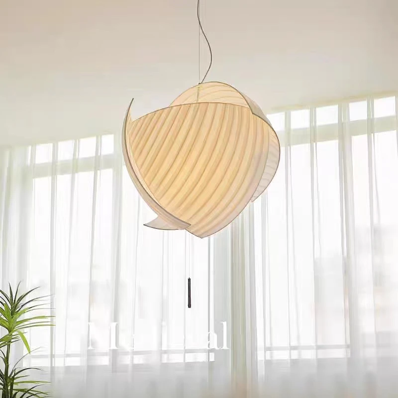 

Italian White Shell Pendant Lamp, Personalized and Creative Home Art Decoration Lamp, Living Room, Dining Room, Atmosphere Lamp