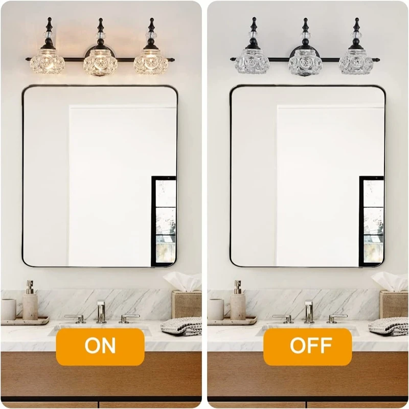 Modern Gold Luxury Crystal Wall Lamp Living Room Decoration Study Bedroom Bathroom Mirror Front Home Led Indoor Light Fixture