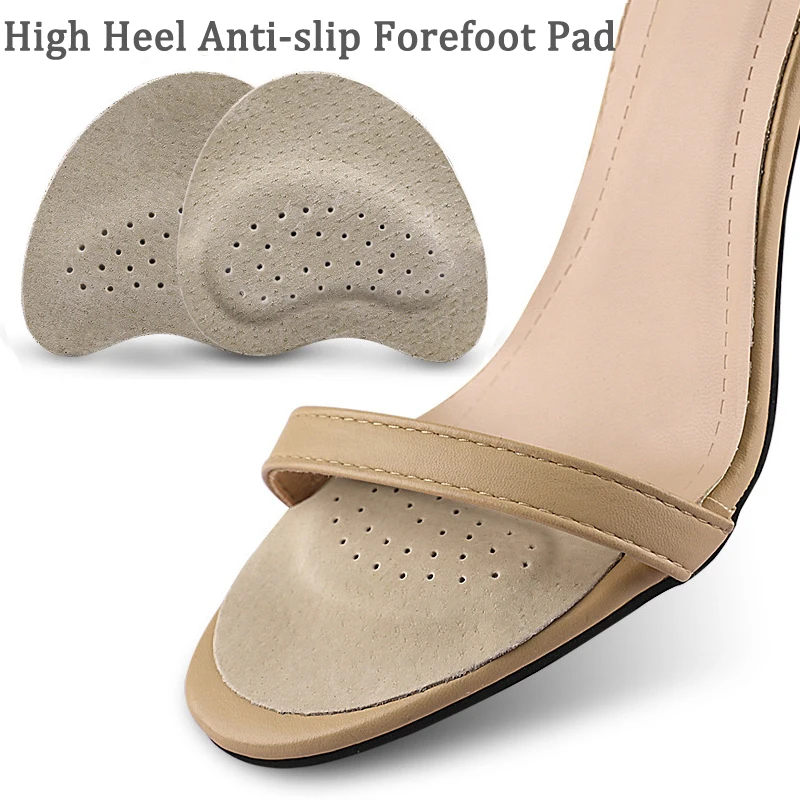 

2 pairs High Heel Non-slid Forefoot Pads Anti-slip Insoles For Feet Metatarsal Massage Pads Cushionning Shock Absorp Insole