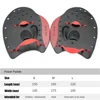 1 Pair Swim Paddles Hand Professional Swimming Paddles Girdles Correction Hand Fins Flippers Finger Webbed Gloves 6