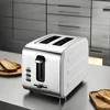 Small Home 2-Slice Smart Oven Toaster with Stainless Steel Breakfast Spit Removable Crumb Tray for Hotel Use for Bread Toasting 1