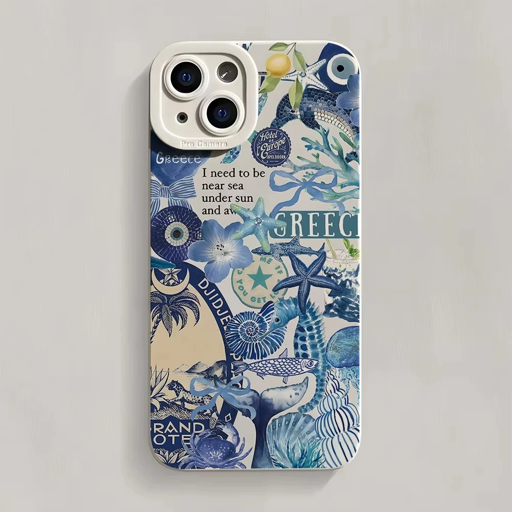 Coastal Sea Star Turtle Ocean Phone Case Cover