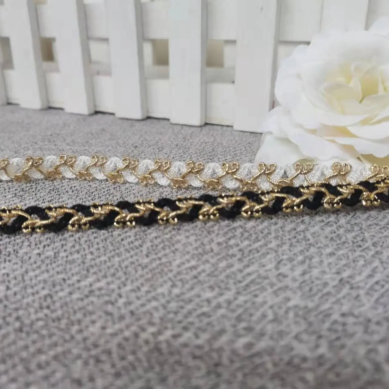 10 yards Gold Lace Trim for Bridal,Costume or Jewelry Crafts and Sewing,2.7  Inch