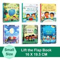 Usborne Books Small Size Very First Q&A Lift-the-flap Educational English Book for Kids Popular Science Learning Montessori Toys 1