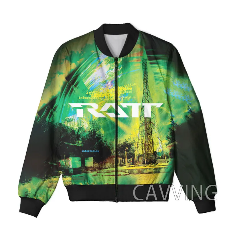 New Fashion Women/Men's 3D Print   Ratt Rock Band  Zipper Bomber Jackets Men Overcoat Mens Coat Zip Up Jackets 2