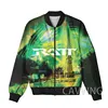 New Fashion Women/Men's 3D Print   Ratt Rock Band  Zipper Bomber Jackets Men Overcoat Mens Coat Zip Up Jackets 2