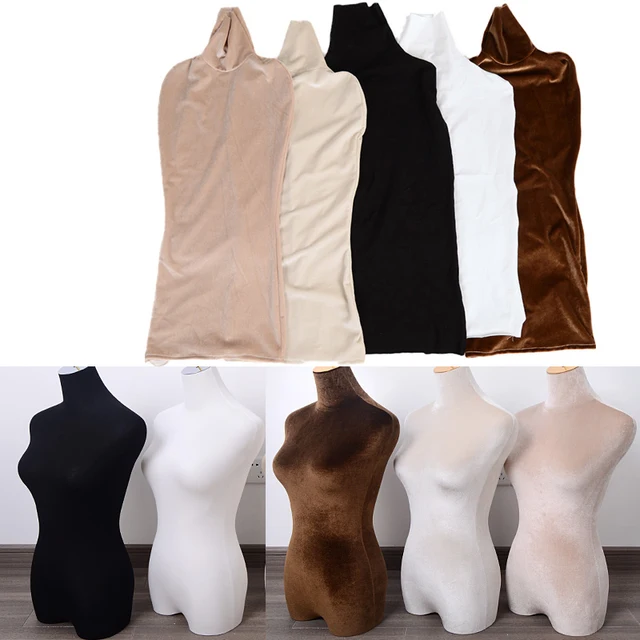 Mannequin de présentation pour robe de mariée, couverture de corps en velours pour femme, forme de robe de remplacement, maillot de corps de maquillage 1