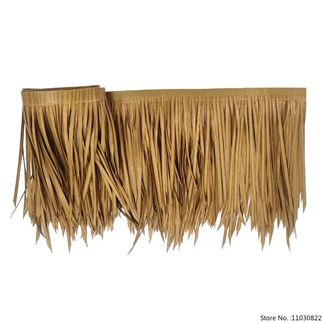 Mexican Straw Roof, Artificial Plastic, Retardant Thatch, Fake Grass, Garden Patio Covers, Fake Plant, Tiki Roof, Length 10m
