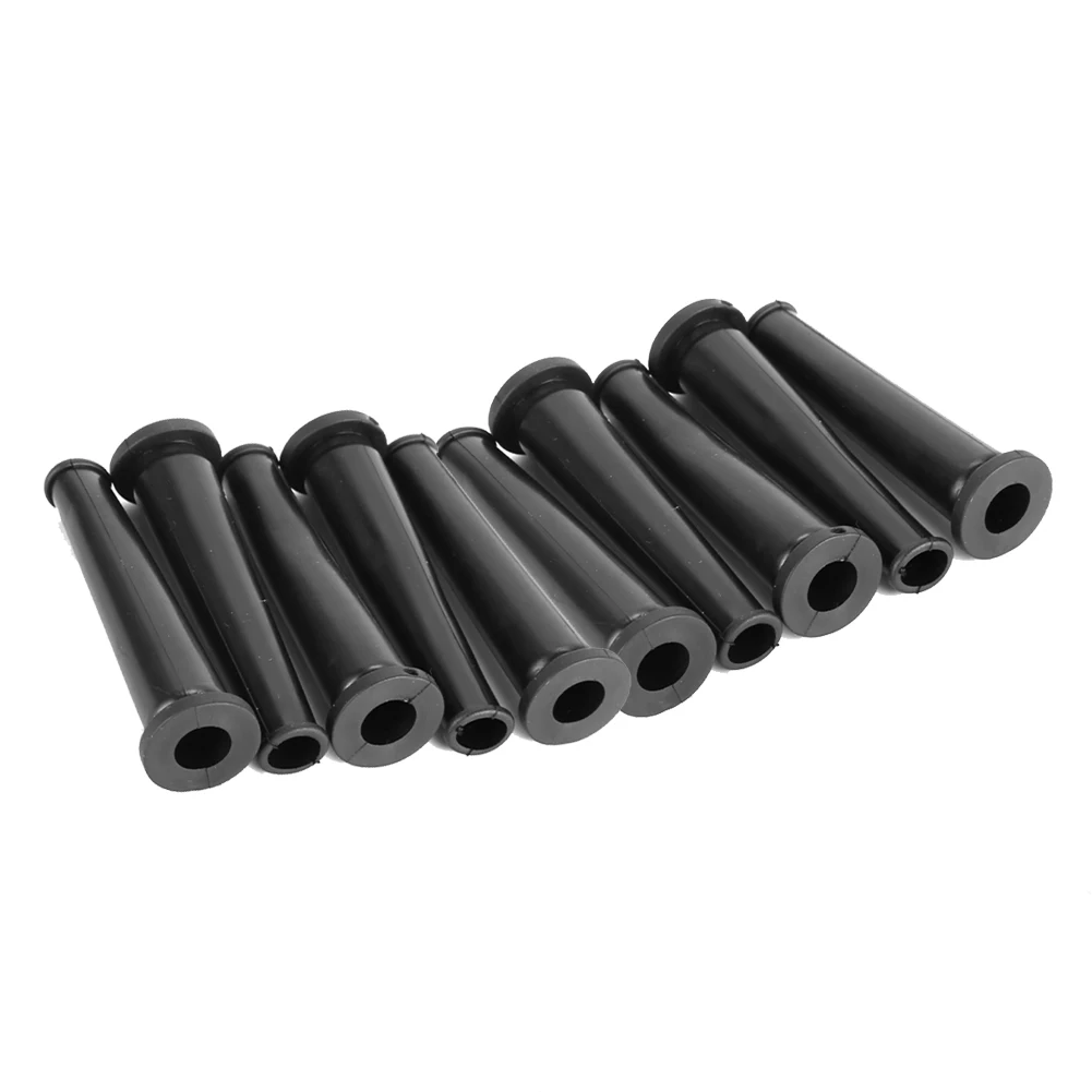 10pcs/set 9mm Black Rubber Wire Protector Cable Sleeve Boots Covers For Angle Grinder Power Cord Protective Power Tool Parts