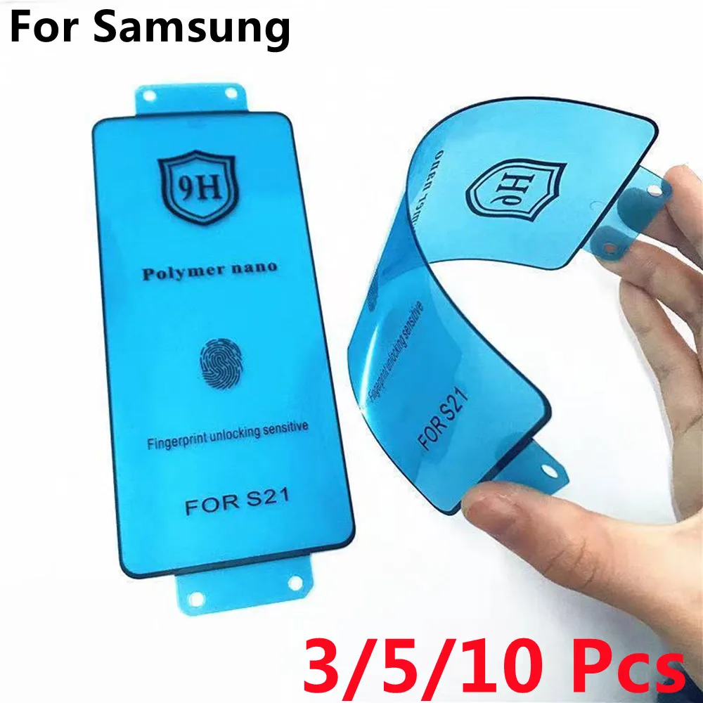 9 H Polymer Nano Pmma Pet Screen Protector Per Samsung Galaxy S23 S22 S21 S20 Ultra Plus 5G S10 Note 20 10 9 Hd Soft Ceramic Film