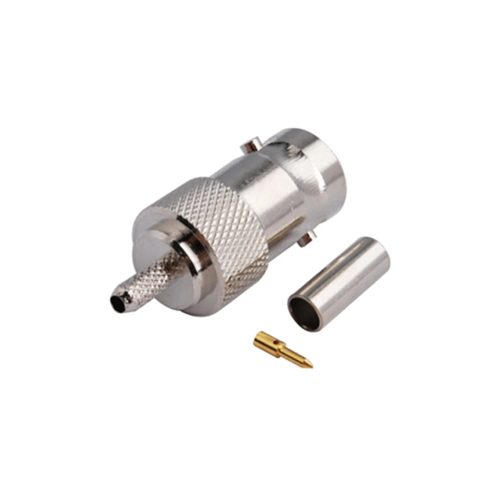 BNC Crimp Female RF Coaxial Connectors for RG316 Cables