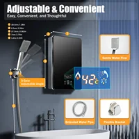 Chauffe-eau électrique 6500W 220V, température réglable, en acier inoxydable, avec écran LED 3