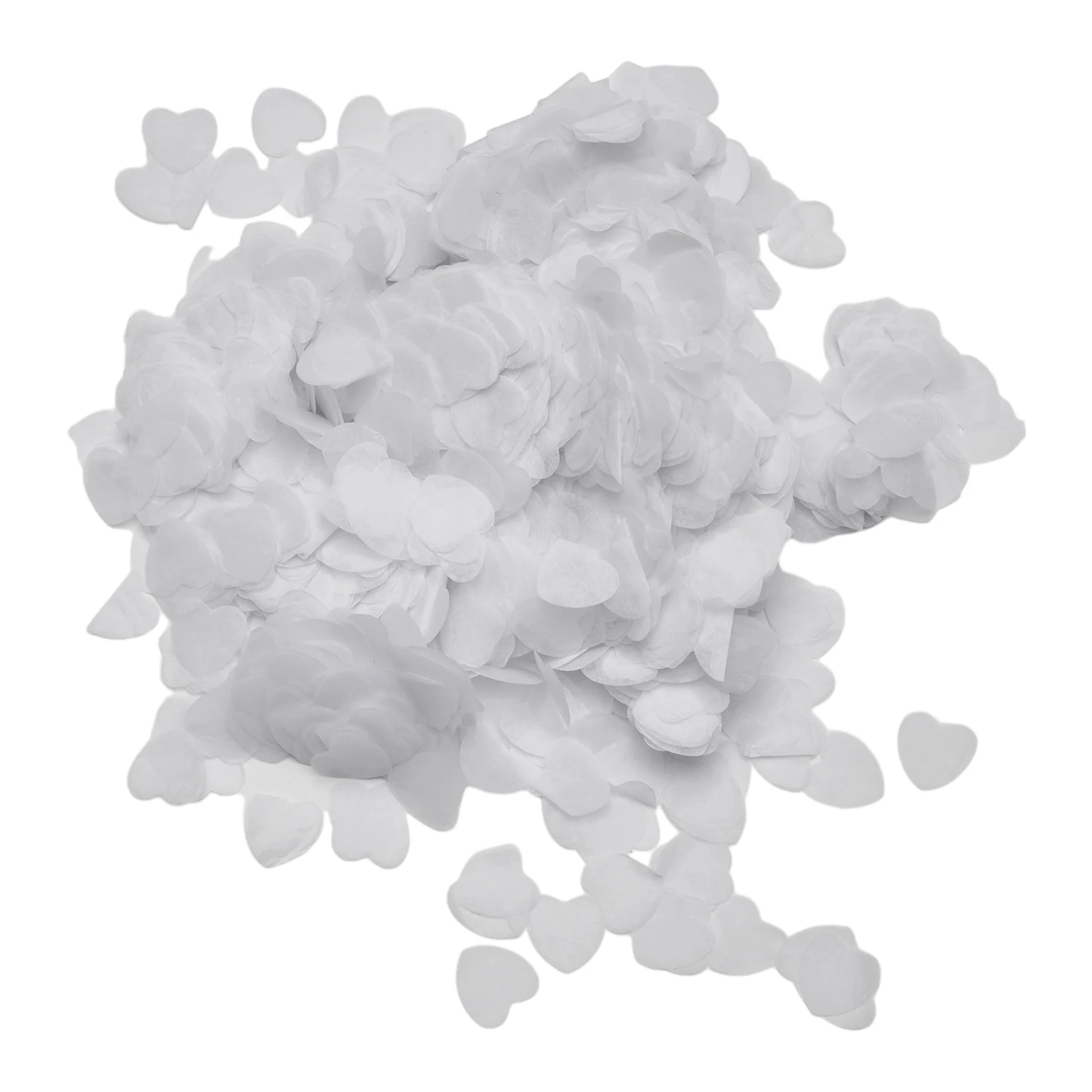 10000 Stück Seidenpapier, biologisch abbaubar, weißes Herz, Konfetti, Geburtstagsfeier, Hochzeit – Detail 8