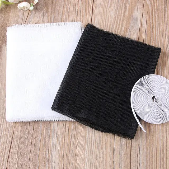 Anti-mosquito Window Screen Customizable Size Self Adhesive Window Mosquito Net Summer Insect Proof Door Mosquitonet For Windows 6