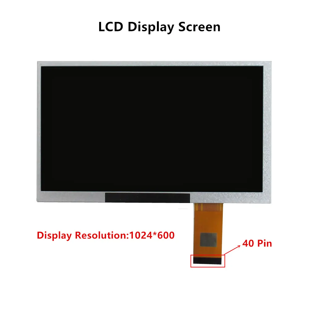 Tela de Toque Capacitivo para Carro Tela Lcd Digitador Dvd Navegação Gps Peças de Reposição Gt911 1024x600 40pin - Imagem 4