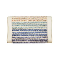 AFODI Rainbow Natural Latex Massage Pillow Far Infrared Negative Ion Amethyst Jade Gemstone Sleeping No Heated Therapy Pillow