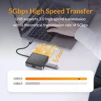 iDsonix Type C Docking Station USB 3.0 HUB Multi Port USB Adapter to 4K HDMI-Compatible RJ45 PD 100W 5Gbps USB C HUB for Macbook 2