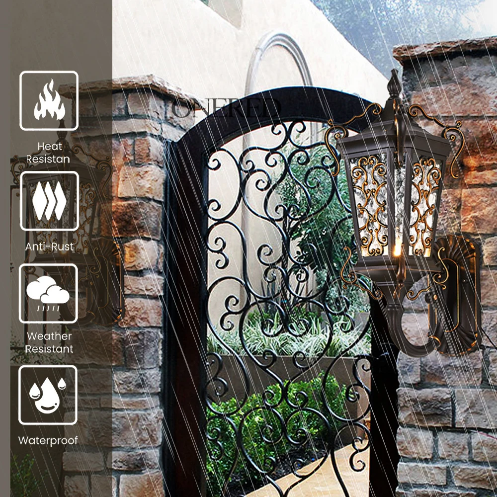 European Outdoor Wall Lights Waterproof Garden Lights Super Bright Outdoor Villa Front Door Entrance Both Side Balcony