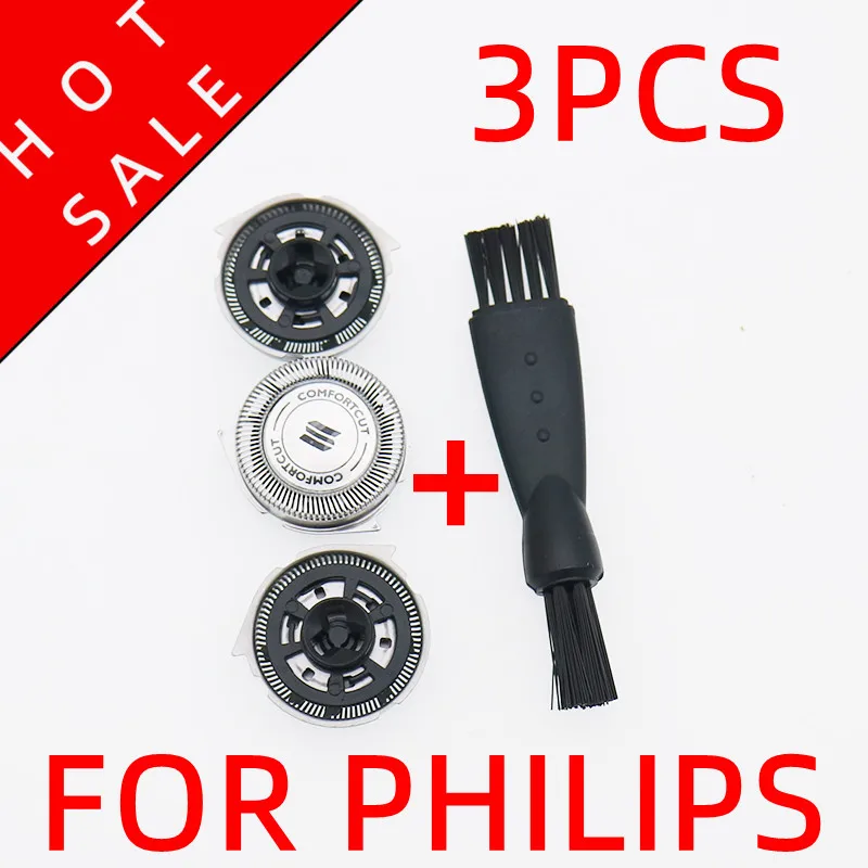 3pcs High quality Replacement Shaver Head for Philips HQ8445, HQ8825, HQ8845, HQ8865, HQ8875, HQ8885, HQ8893 hq8505 15v 5 4w eu wall plug ac power adapter charger for philips electric shaver hq914 hq915 hq916 hq917 hq8825 hq8865 hq8875