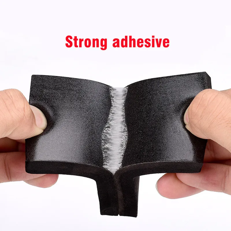 EVA black foam sponge rubber strip tape 10M Thicken Strong Adhesive Waterproof Window Door Seal Strip Car Weather Stripping