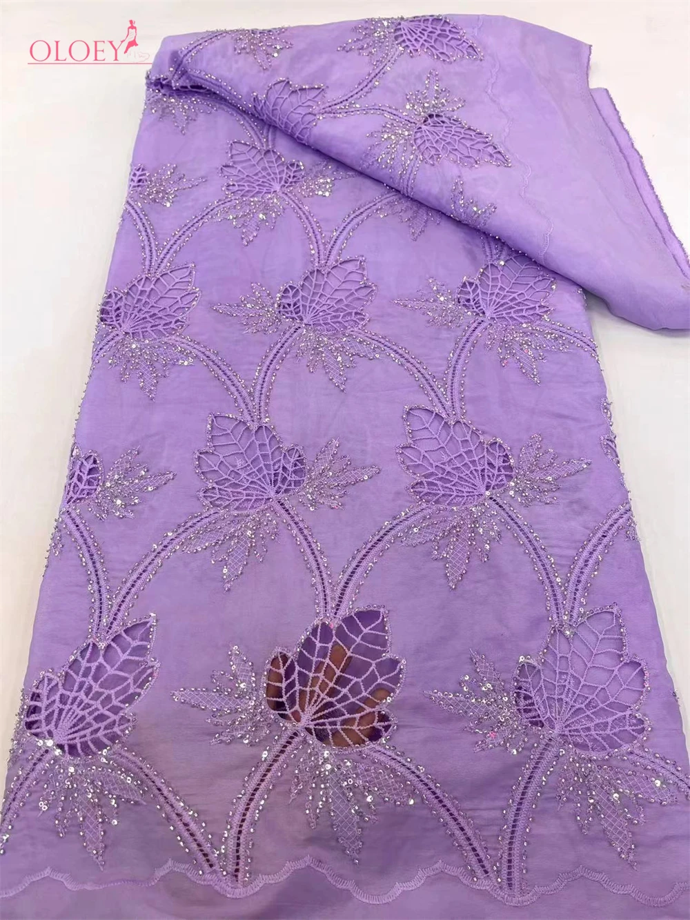 Environmentally Friendly colors Fashion French Mesh Embroidery Sequin Fabric African Nigerian Lace Fabric For Wedding Dress lace fabric