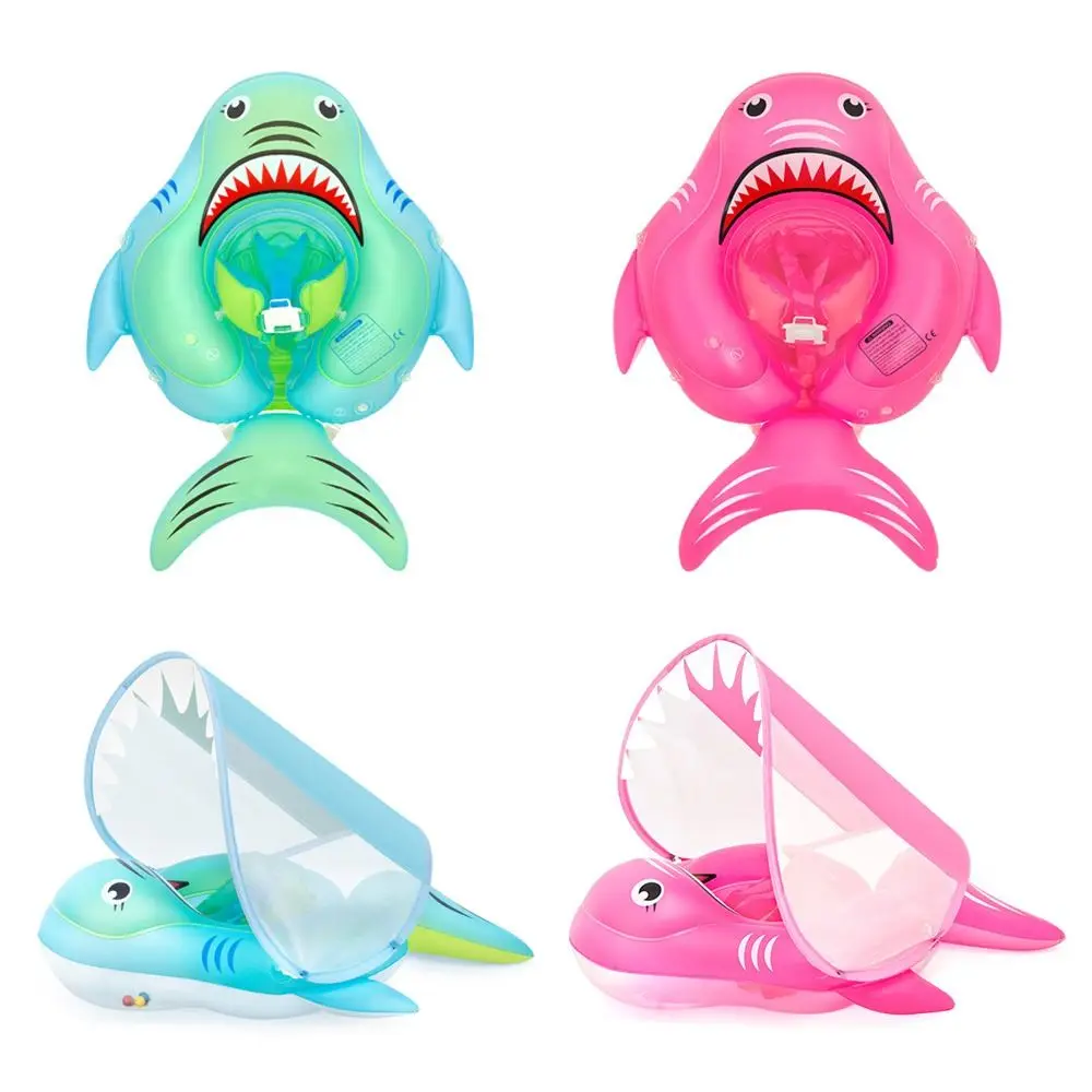 

Toddler Infant Swimming Rings With Sunshade Kids Swim Rings Pool Accessories Swimming Float Ring Baby Swimming Floating