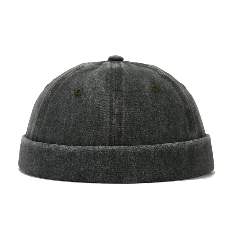 Washed Docker Beanie Brimless Cap Hat Without Visor Solid Color Retro Vintage Street Style Spring Autumn Outdoor embroidered beanies knitted beanie cotton beanie skullies beanies fashion beanies