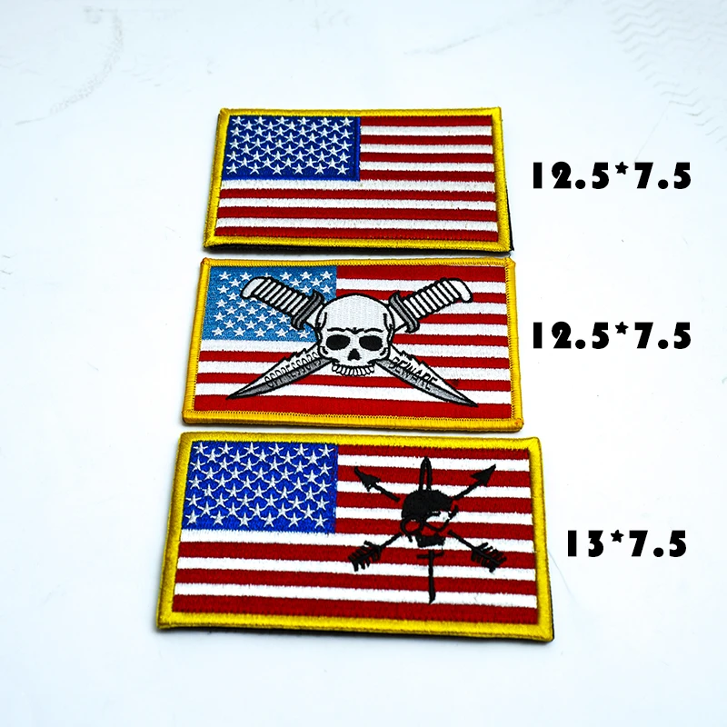TSNK Embroidery Patch Tactical Badge Large Size"American FLAG" Series Armlet 6