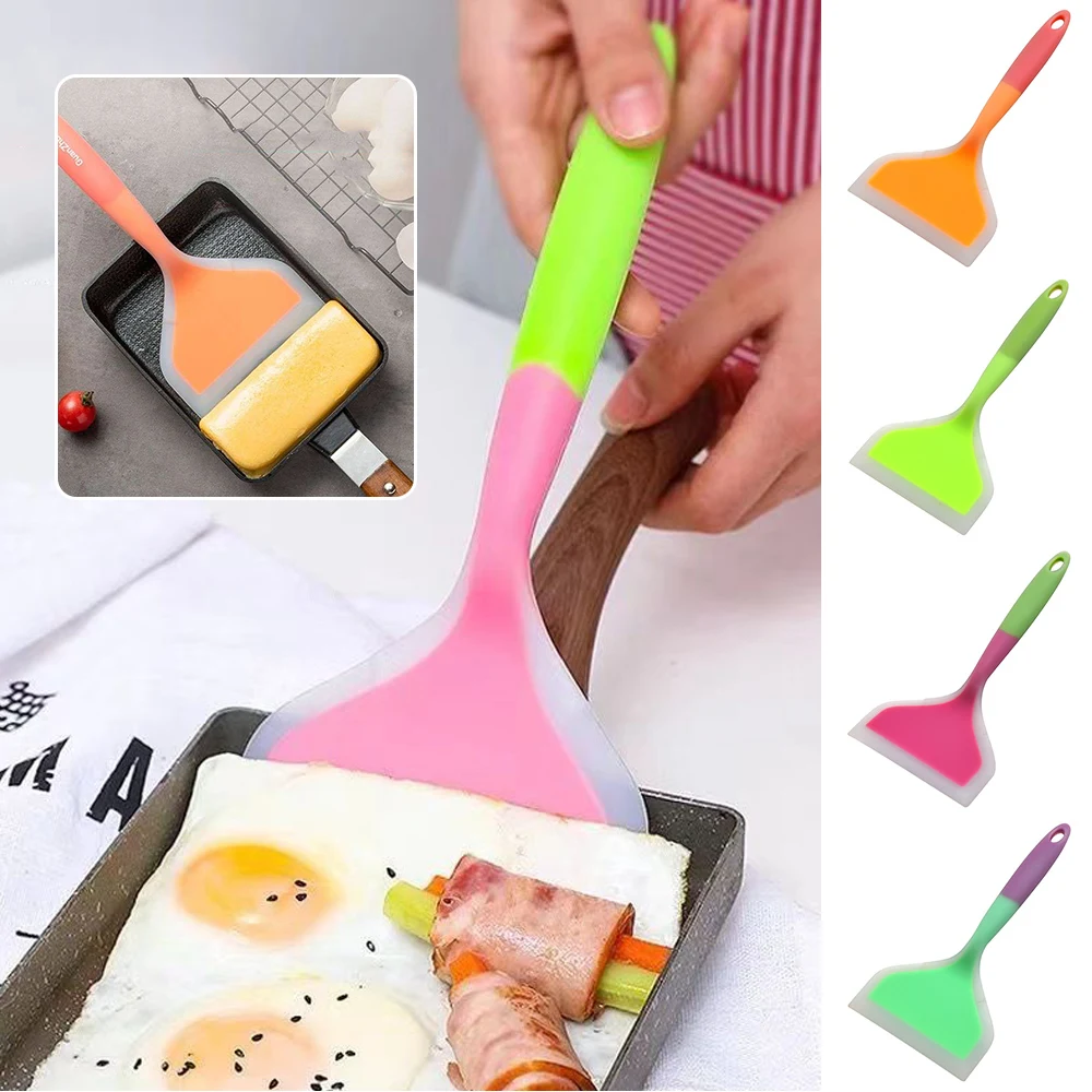 Silicone Spatula Beef Meat Egg Kitchen Scraper Pizza Shovel Cooking  Utensils