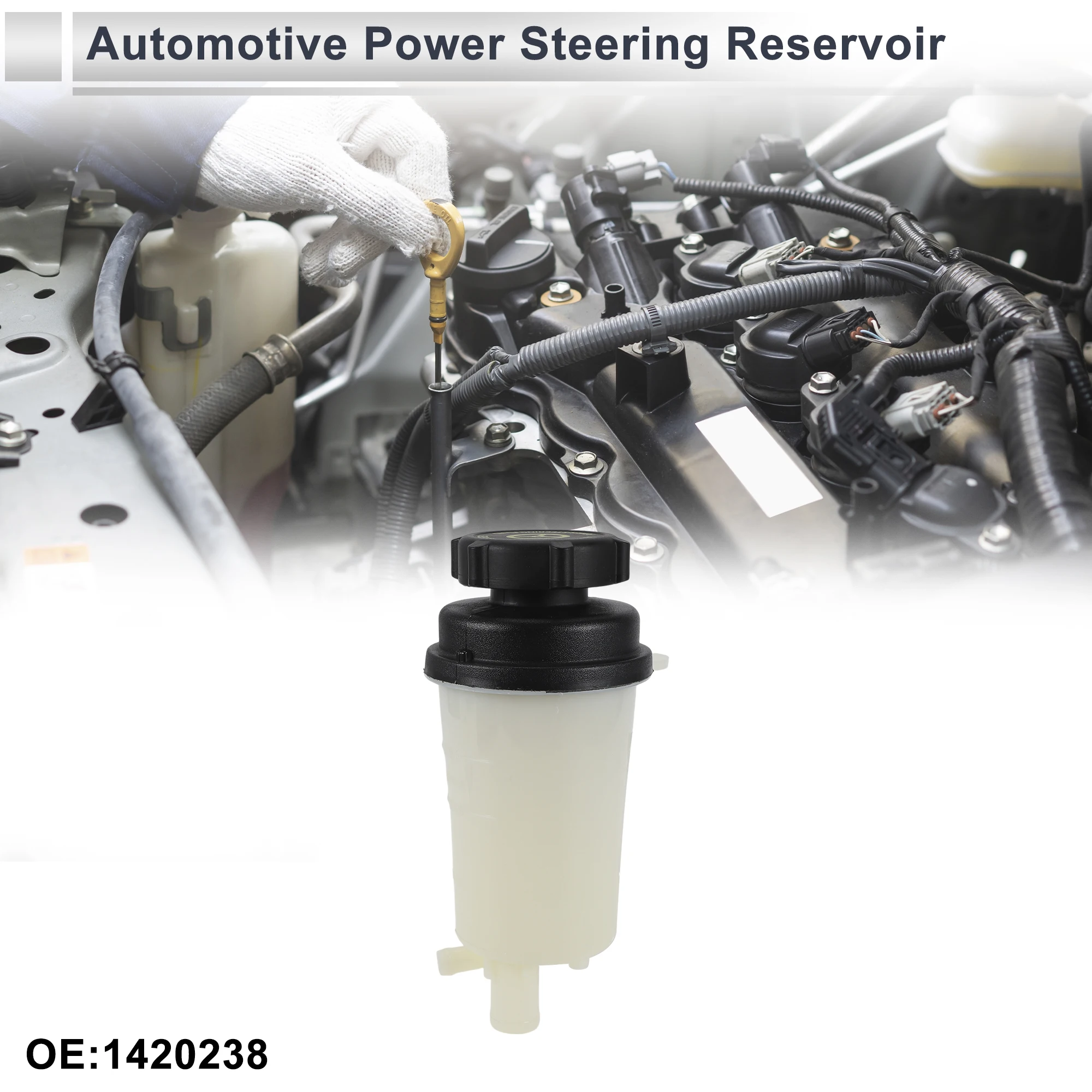 UXCELL Power Steering Reservoir for Ford C-Max 2004 2005 2006 2007 2008 2009 2010 2011 2012 No.148 Beige