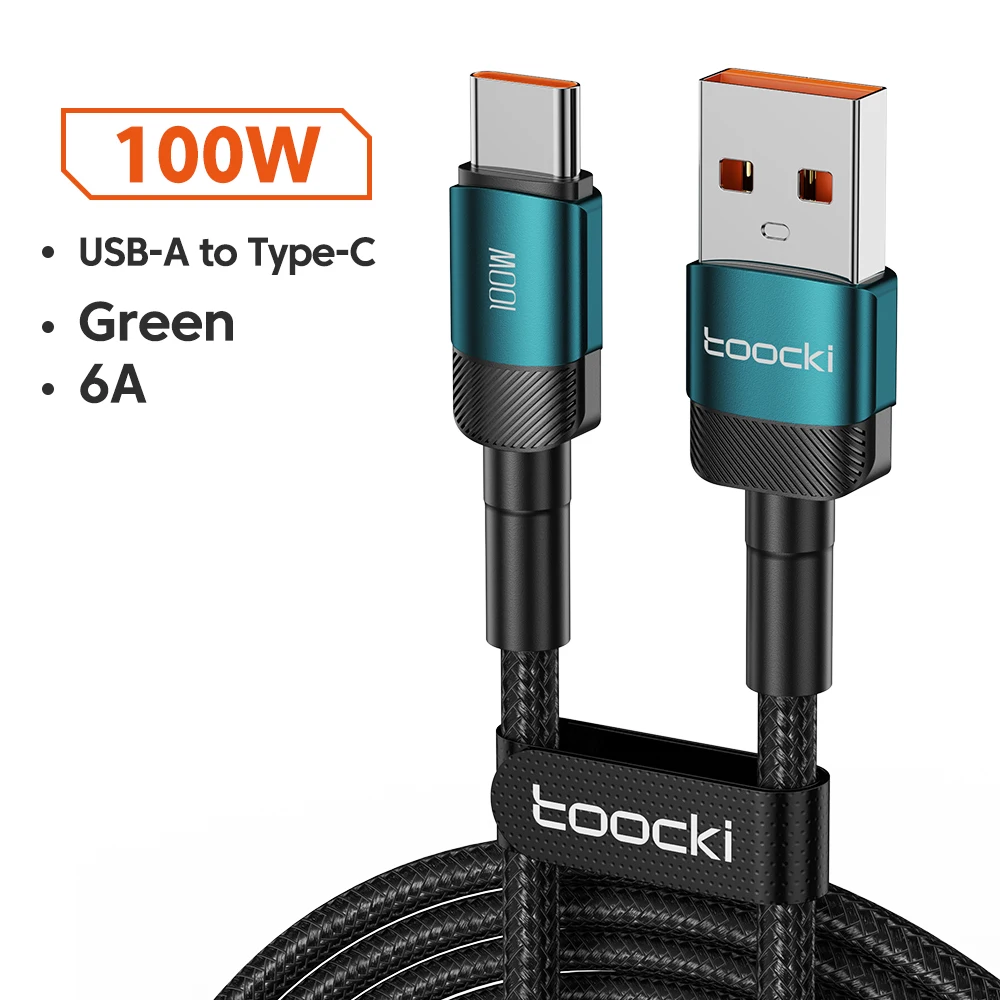 ตัวเลือกสินค้า สายชาร์จ USB-C 100W 6A ชาร์จเร็ว ทนทาน ใช้ได้กับทุกแบรนด์