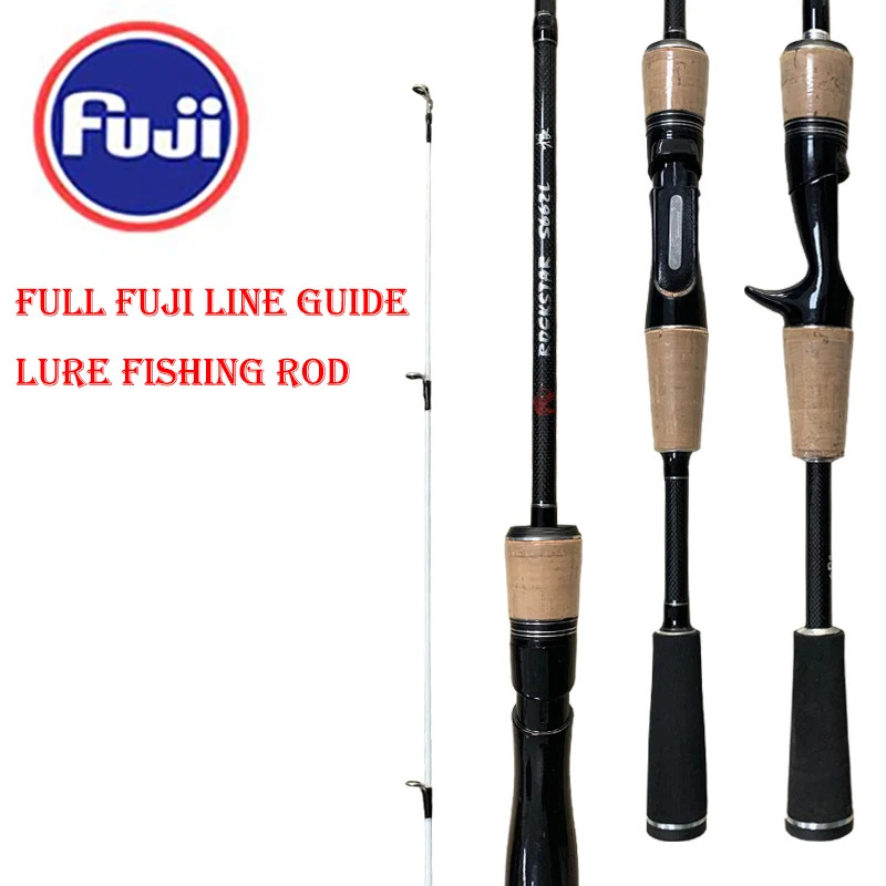 Full FUJI Line Guide Carbon Fiber Fishing Rod Ultra Light Spinning