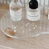 Jewelry Storage Rack Perfume Cosmetics Storage Rack Tabletop  Wooden Base Acrylic Tray Storage Tray Household Storage Tray ZF495 2