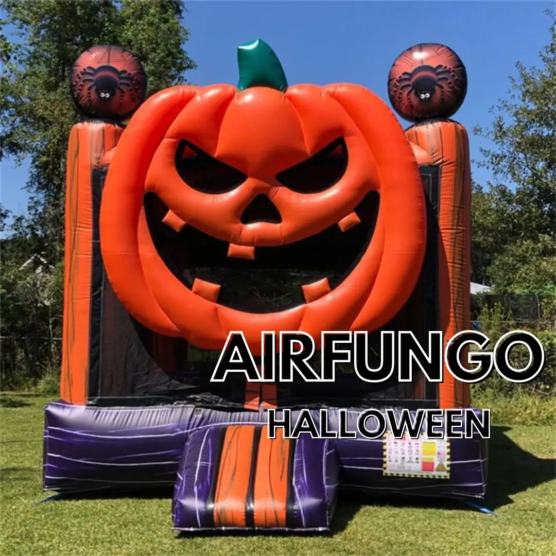 inflatable halloween bounce house jumping castle moonwalk bouncy room pumpkin bounce house