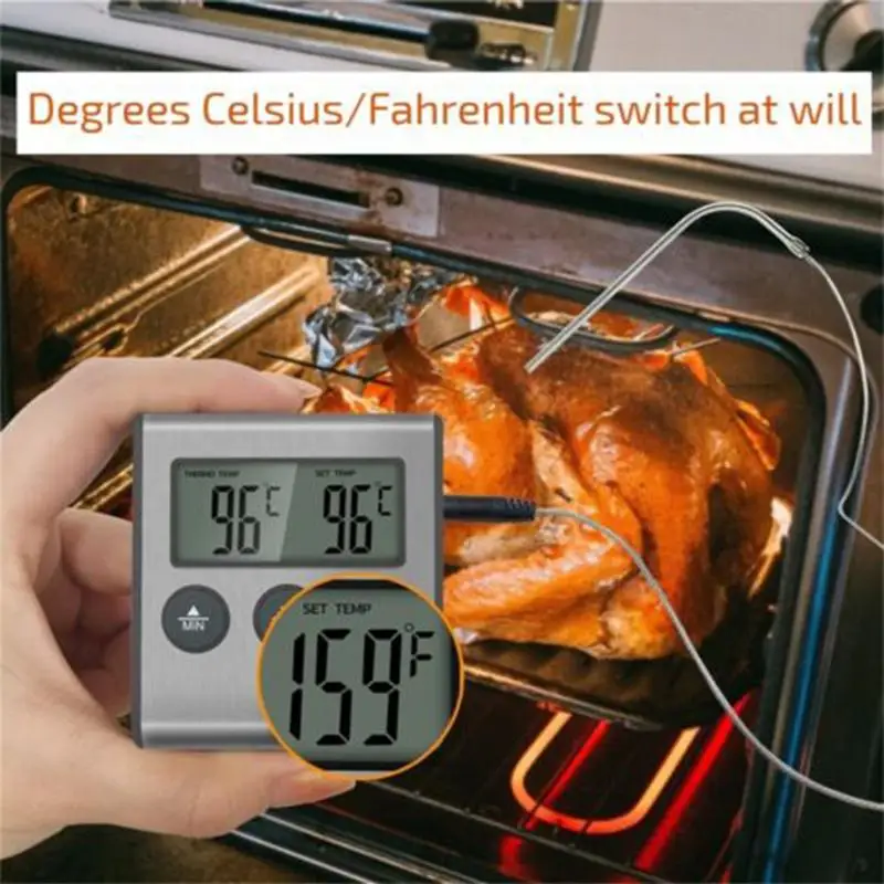 Meat-Thermograph-Instant-Read-Temperature-Meter-With-Timer-For-Cooking ...