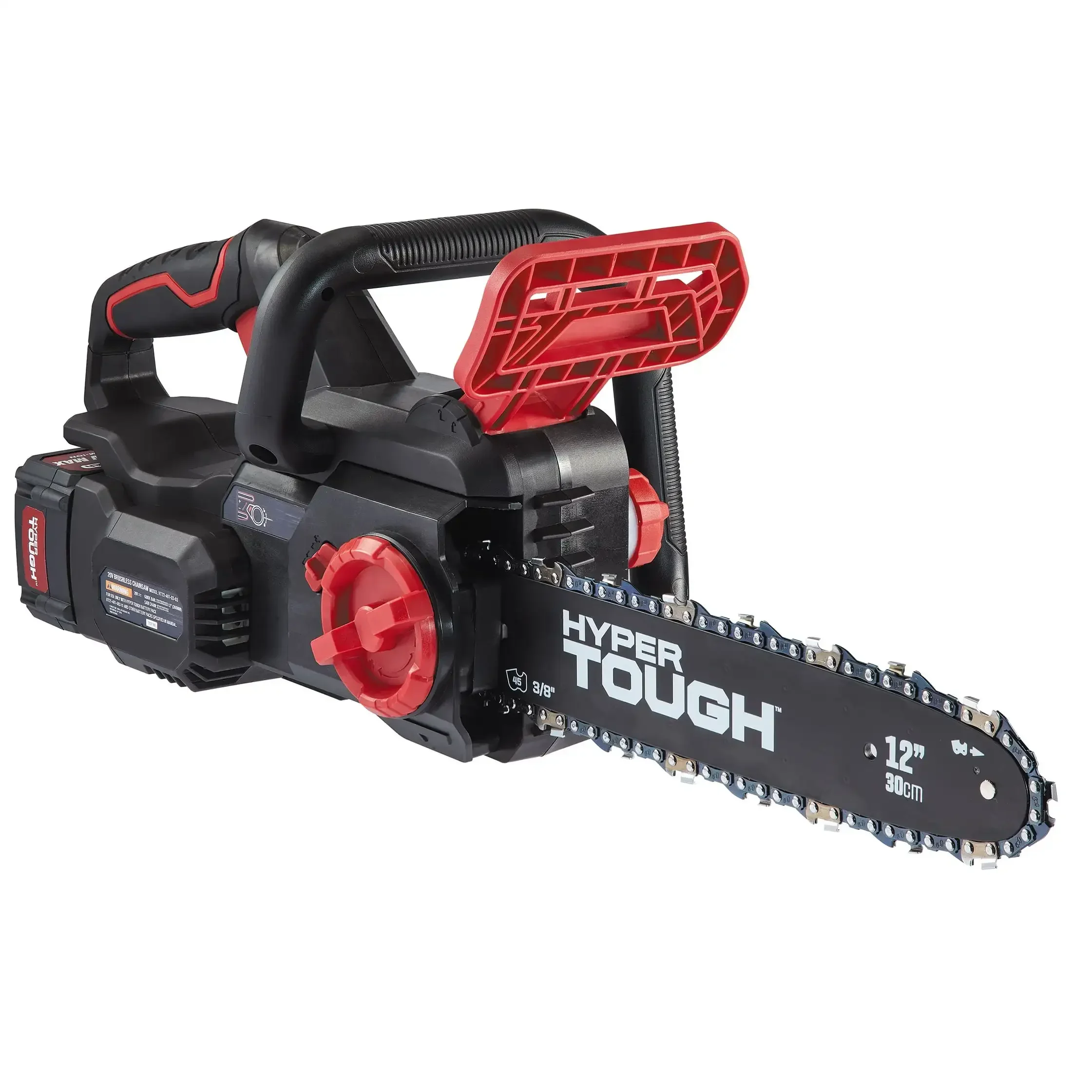 

Hyper Tough 20V 4.0Ah Battery Powered 12" Brushless Chainsaw, HT22-401-03-03