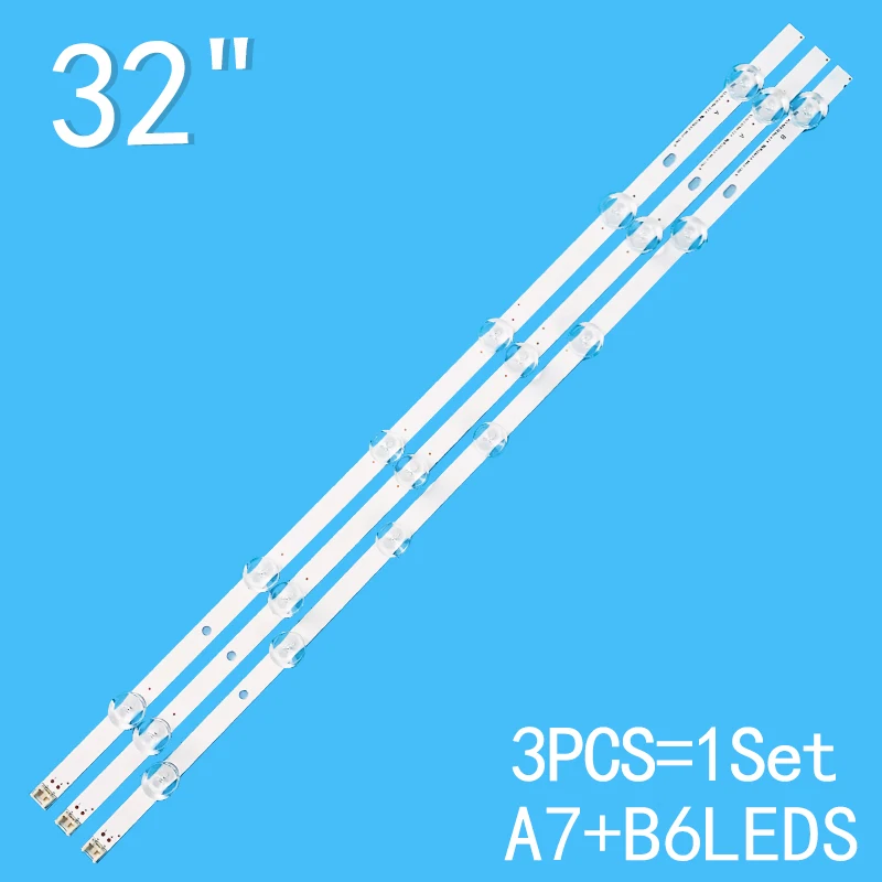 

3PCS(2*A*6LEDs,1*B*7 LEDs) For LG 32" LCD TV POLA2.0 32'' A/B32LN540B 32LN536B 32LN5707 32LN570B AGF78399401 HC320DXN-VHFPA-21XX